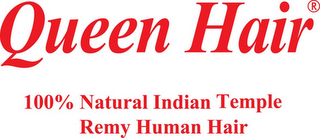 QUEEN HAIR 100 % NATURAL INDIAN TEMPLE REMY HUMAN HAIR logo