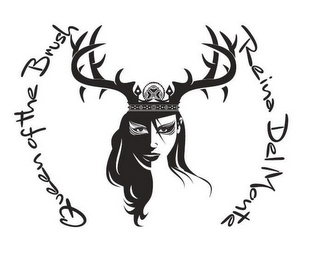 QUEEN OF THE BRUSH REINA DEL MONTE logo