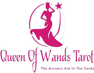 QUEEN OF WANDS TAROT THE ANSWERS ARE IN THE CARDS logo