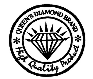 QUEEN'S DIAMOND BRAND HIGH QUALITY PRODUCT logo