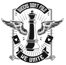 QUEENS DON'T FOLD WE UNITE Q Q Q Q logo