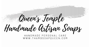 QUEEN'S TEMPLE HANDMADE ARTISAN SOAPS HANDMADE PERSONAL CARE WWW. THAMDSOAPQUEEN.COM logo