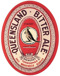 QUEENSLAND BITTER ALE FINEST BREHENY BROS BREWERIES ALE TOOWOOMBA SALE - WARRENHEIP - BENDIGO logo