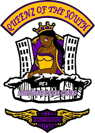 QUEENZ OF THE SOUTH MOTORCYCLE CLUB MOTOR HARLEY-DAVIDSON CYCLES logo