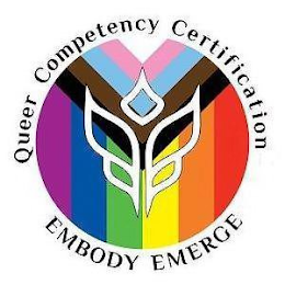 QUEER COMPETENCY CERTIFICATION EMBODY EMERGE logo