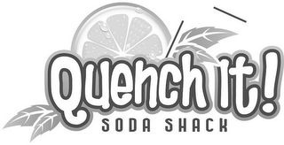 QUENCH IT! SODA SHACK logo