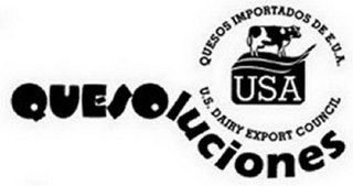 QUESOLUCIONES QUESOS IMPORTADOS DE E.U.A. U.S. DAIRY EXPORT COUNCIL USA logo