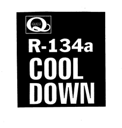 QUEST R-134A COOL DOWN logo