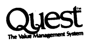QUEST THE VALUE MANAGEMENT SYSTEM logo