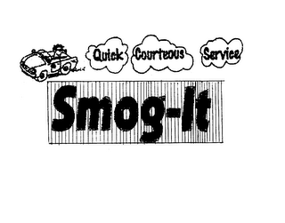 QUICK COURTEOUS SERVICE SMOG-IT logo