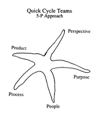 QUICK CYCLE TEAMS 5-P APPROACH PERSPECTIVE PURPOSE PEOPLE PROCESS PRODUCT logo