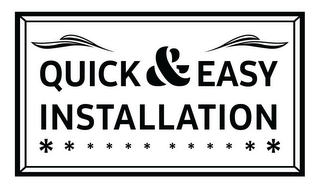 QUICK & EASY INSTALLATION logo