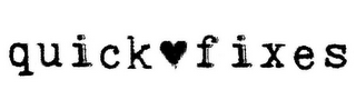 QUICK FIXES logo