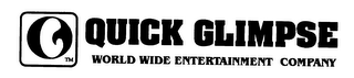 QUICK GLIMPSE WORLD WIDE ENTERTAINMENT COMPANY logo