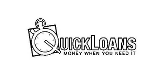 QUICK LOANS MONEY WHEN YOU NEED IT logo