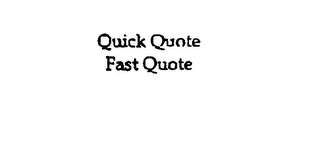 QUICK QUOTE FAST QUOTE logo