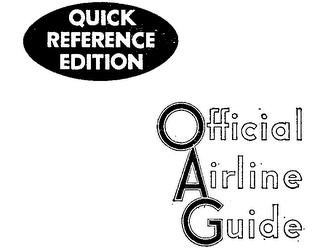 QUICK REFERENCE EDITION OFFICIAL AIRLINE GUIDE logo