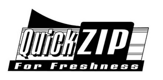 QUICK ZIP FOR FRESHNESS logo