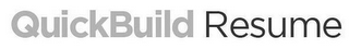 QUICKBUILD RESUME logo