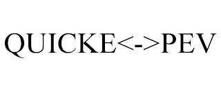 QUICKE<->PEV logo