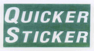 QUICKER STICKER logo