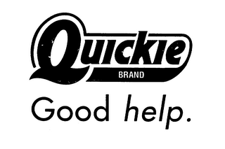 QUICKIE BRAND GOOD HELP. logo