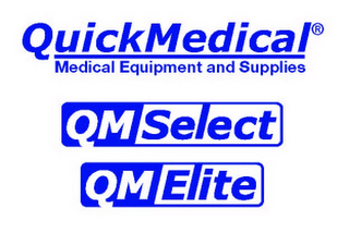 QUICKMEDICAL MEDICAL EQUIPMENT AND SUPPLIES QM SELECT QM ELITE logo