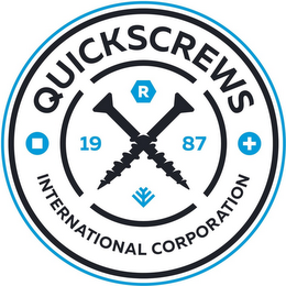 QUICKSCREWS INTERNATIONAL CORPORATION, 1987, R logo