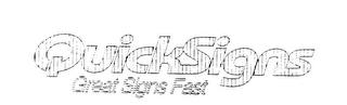 QUICKSIGNS GREAT SIGNS FAST logo