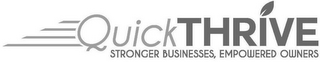 QUICKTHRIVE STRONGER BUSINESSES, EMPOWERED OWNERS logo