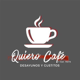 QUIERO CAFÉ DESAYUNOS Y GUSTITOS 1 COR. 16:14 logo