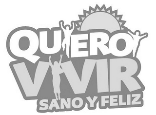 QUIERO VIVIR SANO Y FELIZ logo