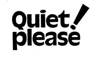 QUIET ! PLEASE logo