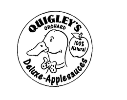 QUIGLEY'S ORCHARD DELUXE-APPLESAUCES 100% NATURAL logo