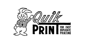 QUIK PRINT FOR FAST DUPLICATE PRINTING logo