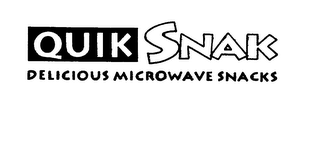 QUIK SNAK DELICIOUS MICROWAVE SNACKS logo