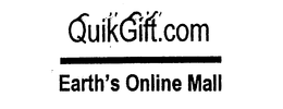 QUIKGIFT.COM EARTH'S ONLINE MALL logo