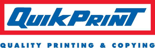 QUIKPRINT QUALITY PRINTING & COPYING logo