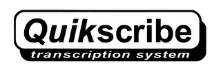 QUIKSCRIBE TRANSCRIPTION SYSTEM logo
