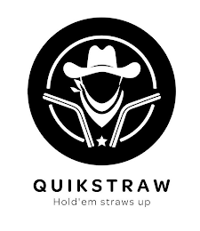 QUIKSTRAW HOLD'EM STRAWS UP logo