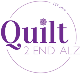 QUILT 2 END ALZ EST. 2019 logo