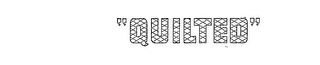 "QUILTED" logo