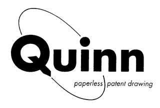 QUINN PAPERLESS PATENT DRAWING logo