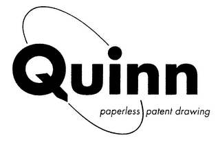 QUINN PAPERLESS PATENT DRAWING logo