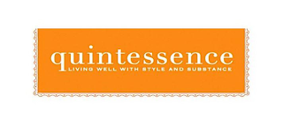 QUINTESSENCE LIVING WELL WITH STYLE AND SUBSTANCE logo