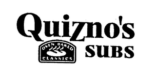 QUIZNO'S SUBS OVEN BAKED CLASSICS logo