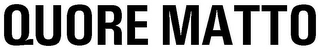 QUORE MATTO logo
