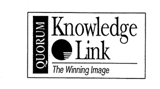 QUORUM KNOWLEDGE LINK THE WINNING IMAGE logo