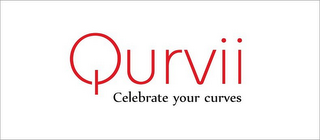 QURVII CELEBRATE YOUR CURVES logo