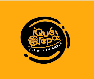 ¡QUÉ AREPA! RELLENA DE SABOR logo